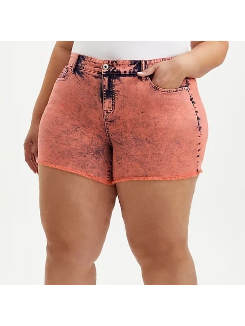 20 • Torrid • Mid Rise Midi Short Vintage Stretch Acid